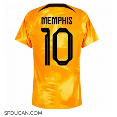 Muški Nogometni Dres Nizozemska Memphis Depay #10 Domaci SP 2022 Kratak Rukav